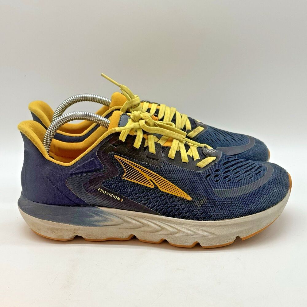 Altra Provision 6 AL0A5475445 Sneakers Men's 8 Navy Yellow Lace Up Low Top Shoes